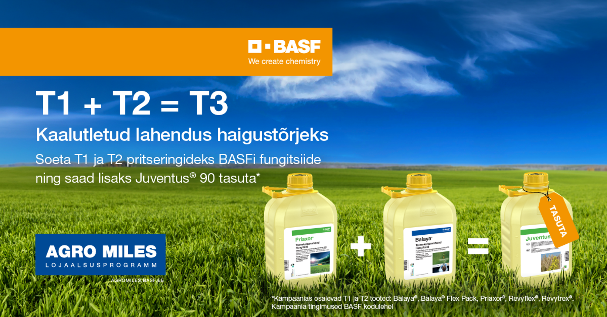 Teravilja fungitsiidide kampaania T1 + T2 = T3